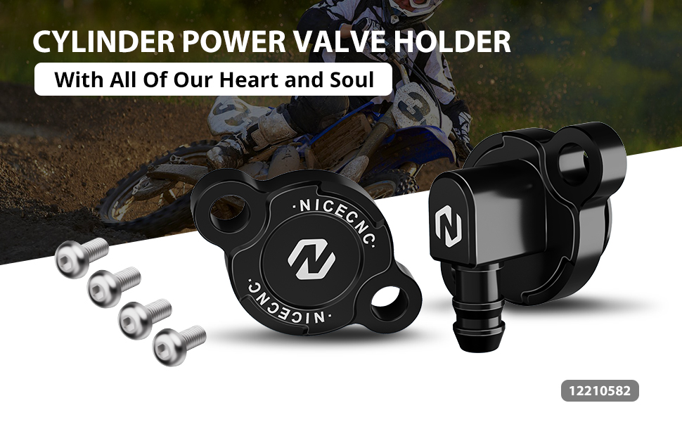 NICECNC Black Cylinder Power Valve Holder Compatible with