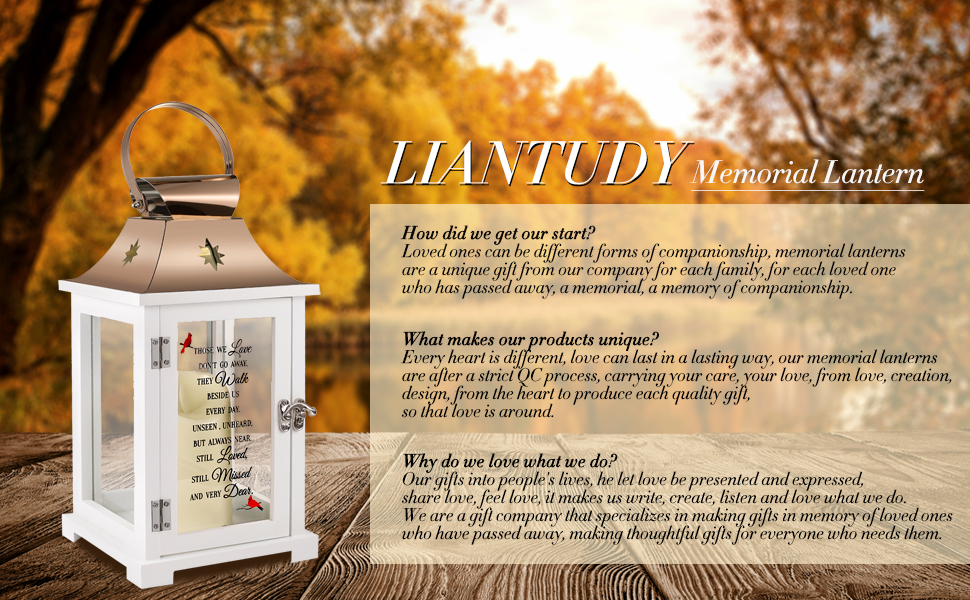 Memorial Lantern, Sympathy Gifts for Loss of Mom/Dad/Loved