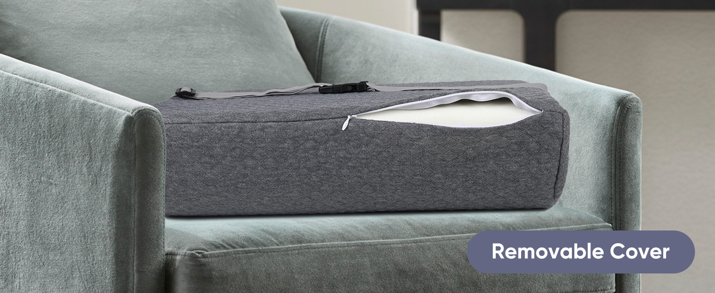 MINUPWELL 5.5" Thicker Extra Large Lumbar Support Pillow