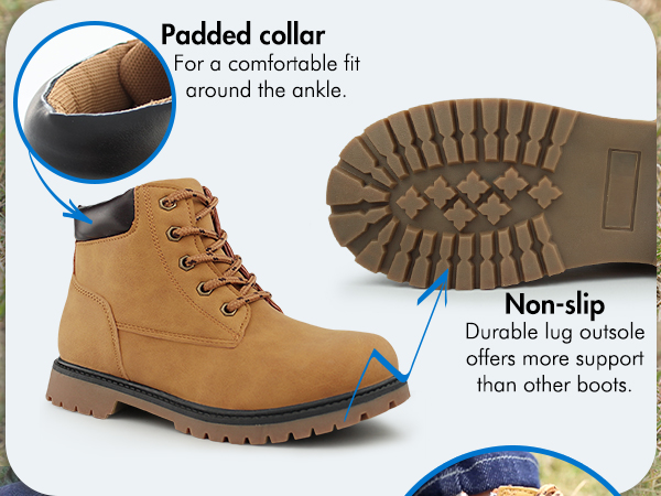 Kids Classic Zipper Waterproof Comfort Work Boot