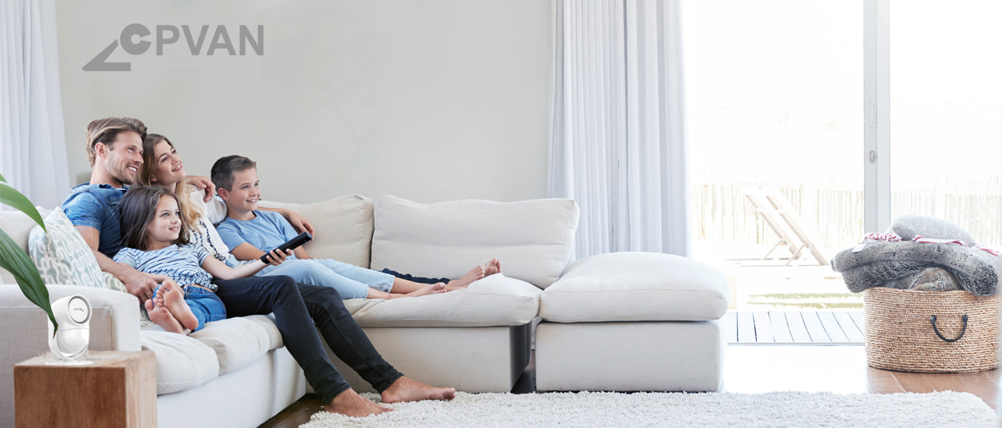 CPVAN Motion Sensor Alarm with Remote Control, PIR Indoor Motion Detector Alarm, Security Alarm