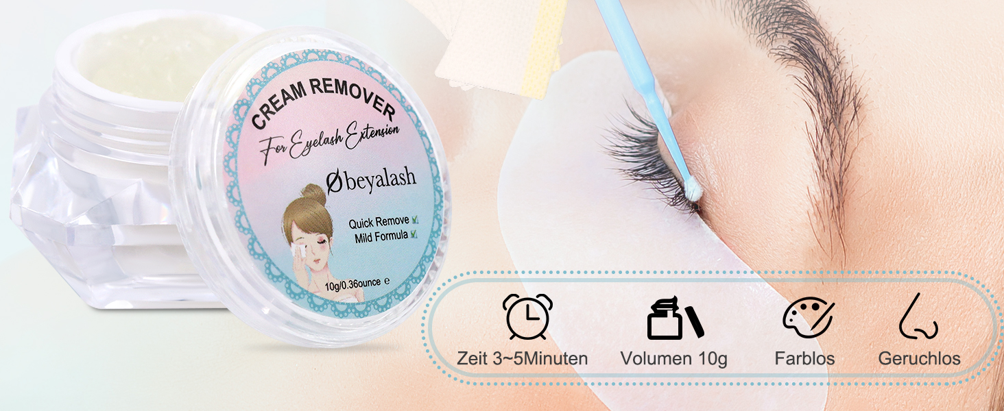 Creme Wimpernkleber Entferner 
