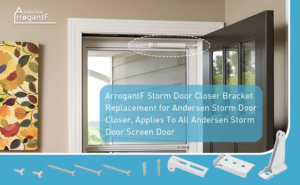 ArrogantF Storm Door Closer Bracket Kit Replacement for Andersen Storm
