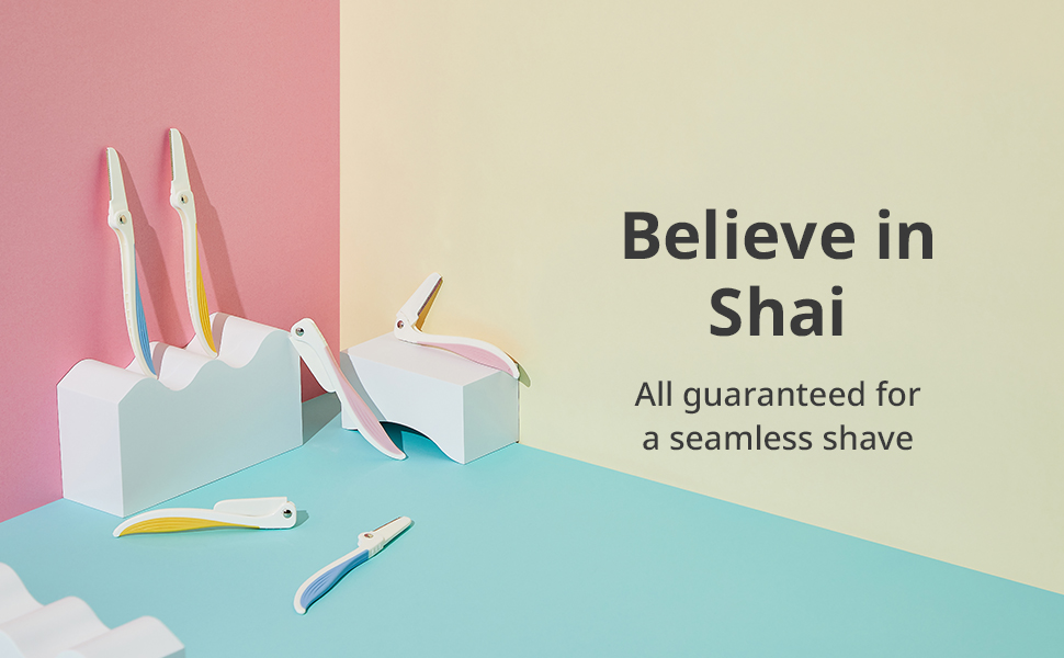 Dorco Shai Foldable Eyebrow & Facial Razor for Women Safest & Easiest