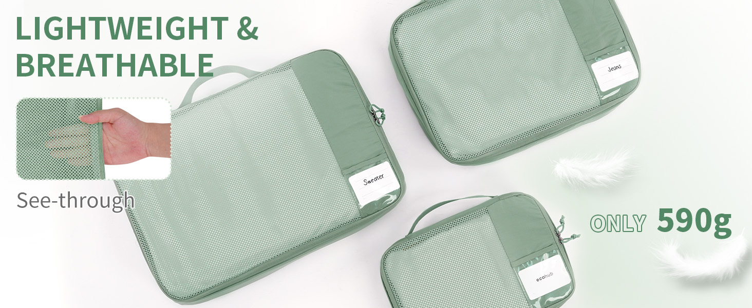 travel organizers set which is lightweight & breathable