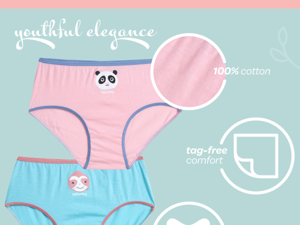 【K-girls】 Amazon.com: LaLa Girls' Underwear - 7 Pack Days of the Week