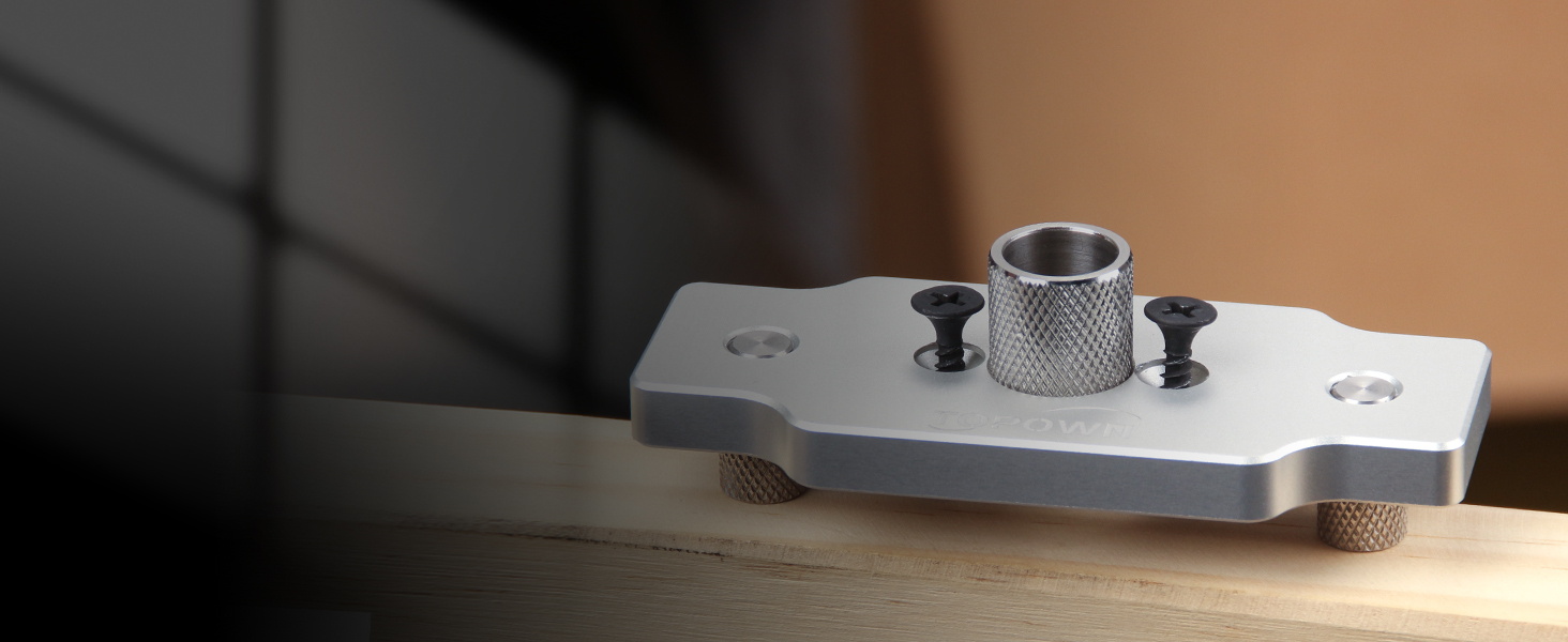 TOPOWN Aluminum Dowel Jig Kit Floating Shelf Bracket Jig 1/2 Inch Dowel