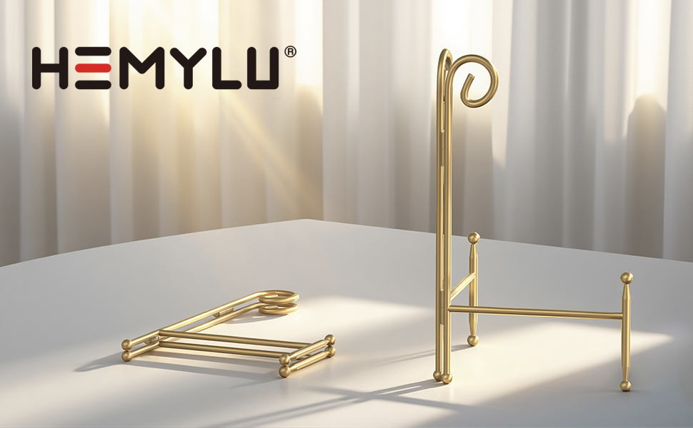 plate stand display easel picture holder gold black metal iron stands photo frame dish mini easels