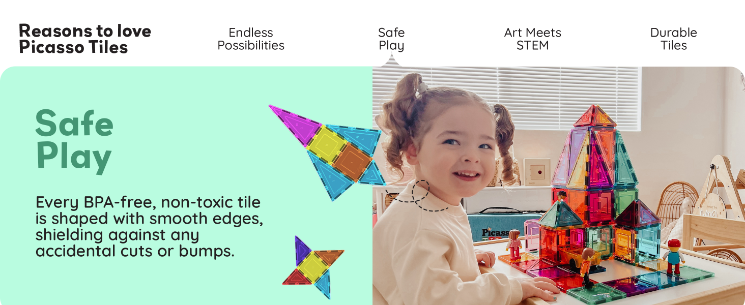 Educational Magnetic Tiles Sensory Montessori Toys for Toddlers Magnet Building Blocks learning Gift