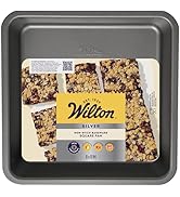 Wilton Silver Non Stick Square Cake Pan, Perfect for Brownies, Sheet Cake, Made without PFAS, Dur...