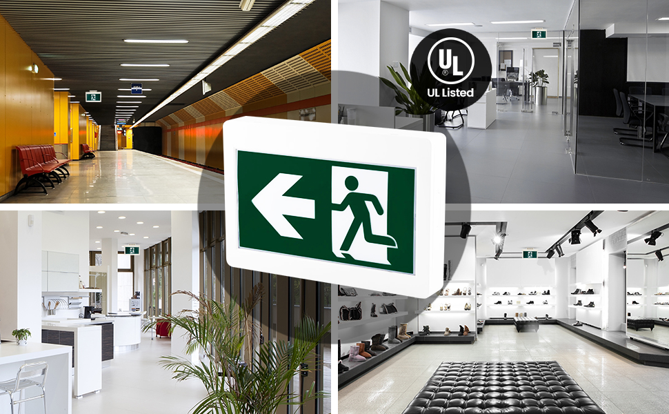 Exit Sign Running Man Emergency