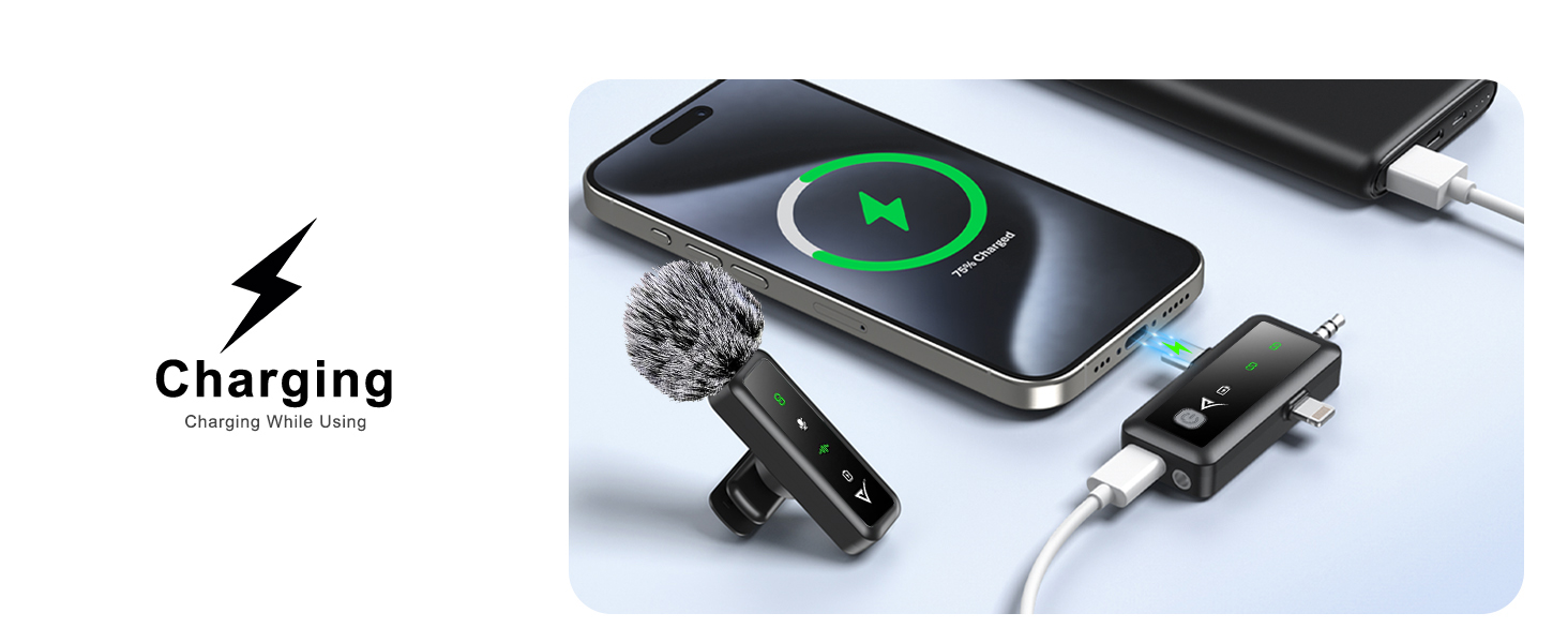 New Year Sale Velomax Wireless Mic For Youtubers, Video Recording, Streami... 17 1