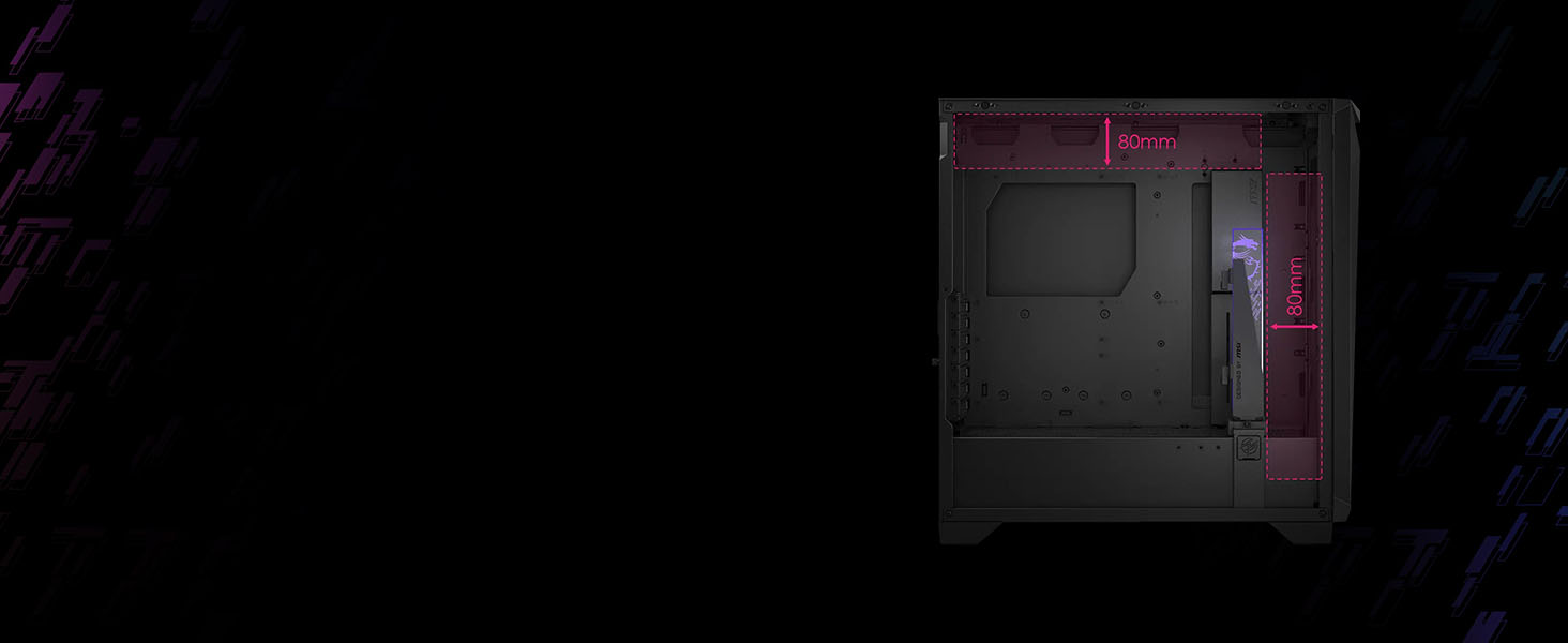 Carcasa para PC para juegos MPG GUNGNIR 300R AIRFLOW