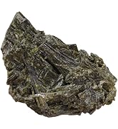 Rockcloud Natural Green Tourmaline Crystal Cluster for Reiki Meditation, Irregular Raw Stone Mine...