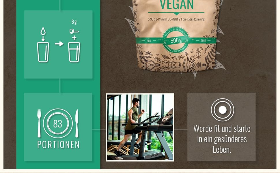 L-Citrullin Malat Pulver Vegan 