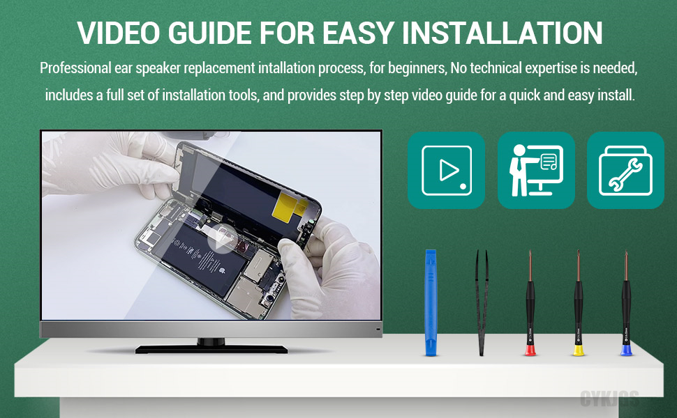 for iPhone 11 Ear Speaker Replacement Repair Kit New Front