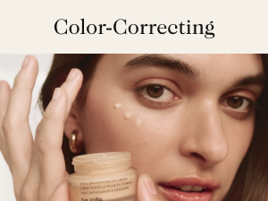 A subtle tint and micro-illuminating pearls help even and smooth discoloration