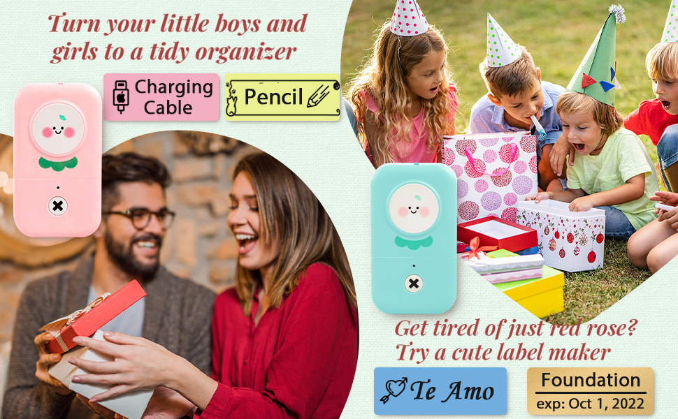 Memoking D30 Label Maker Sticker Machine Portable Thermal Printer