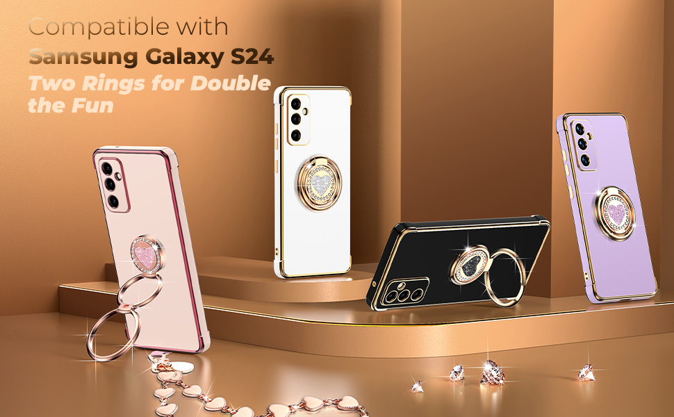 Samsung Galaxy S24 ケース付き Amazon.com: XYZ for Galaxy S24 Case with Stand, for Samsung