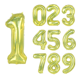 Amazon | GRESATEK バルーン 数字 風船 誕生日 黄色 40インチ 大きい