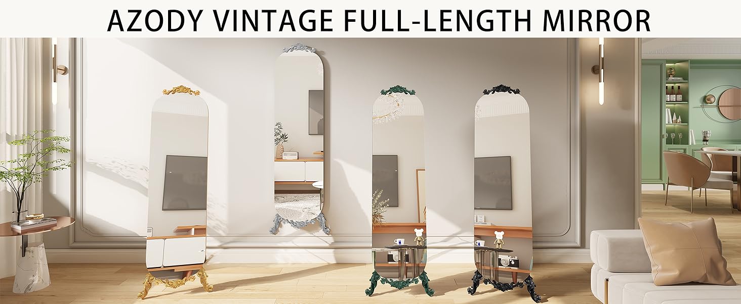 Arched Full length mirror with stand