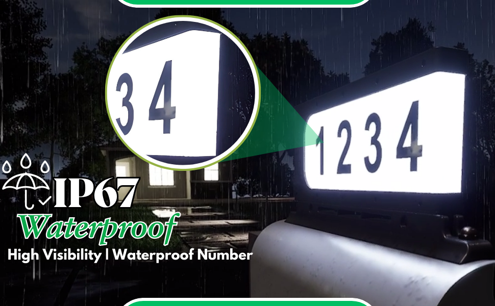 Trustella High Perfomance, SolarPowered Mailbox Light