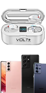 White Samsung 5G Earbuds and Case