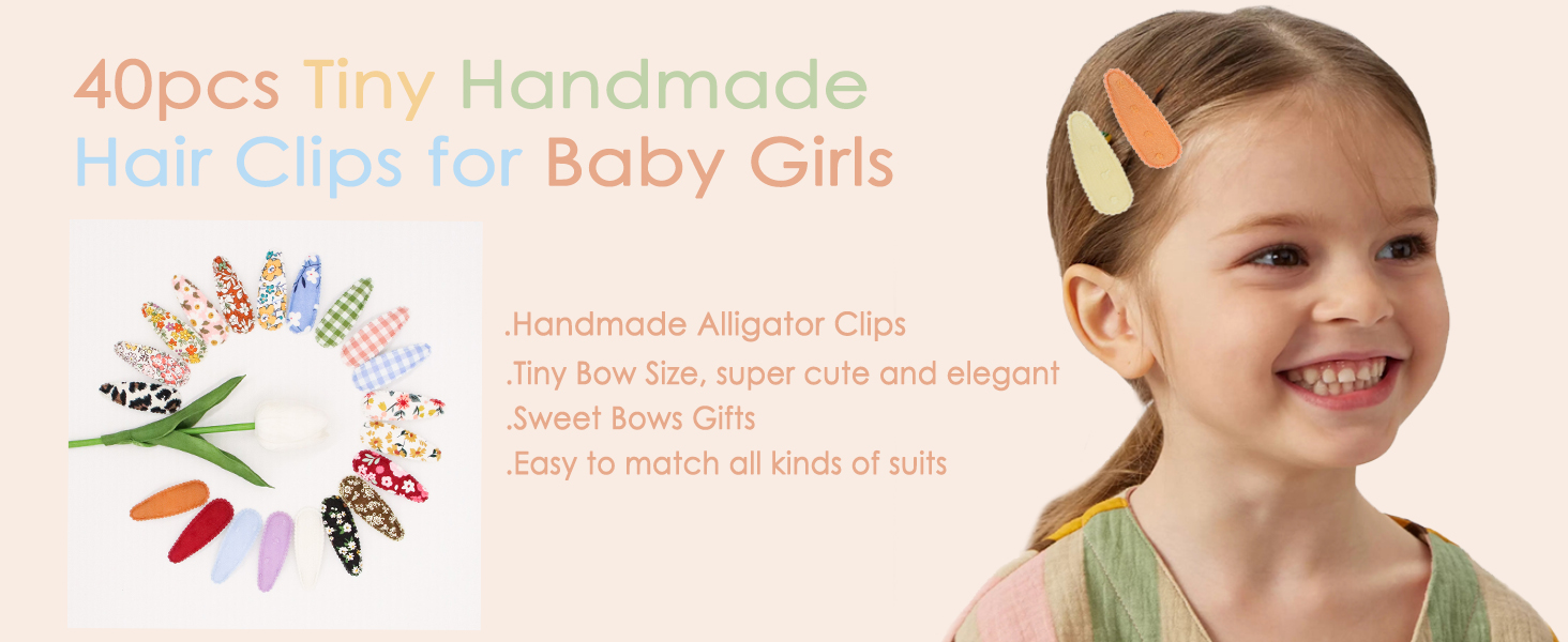 Hair Clips Cute Mini Snap Hair Clips for Baby Girls Kids