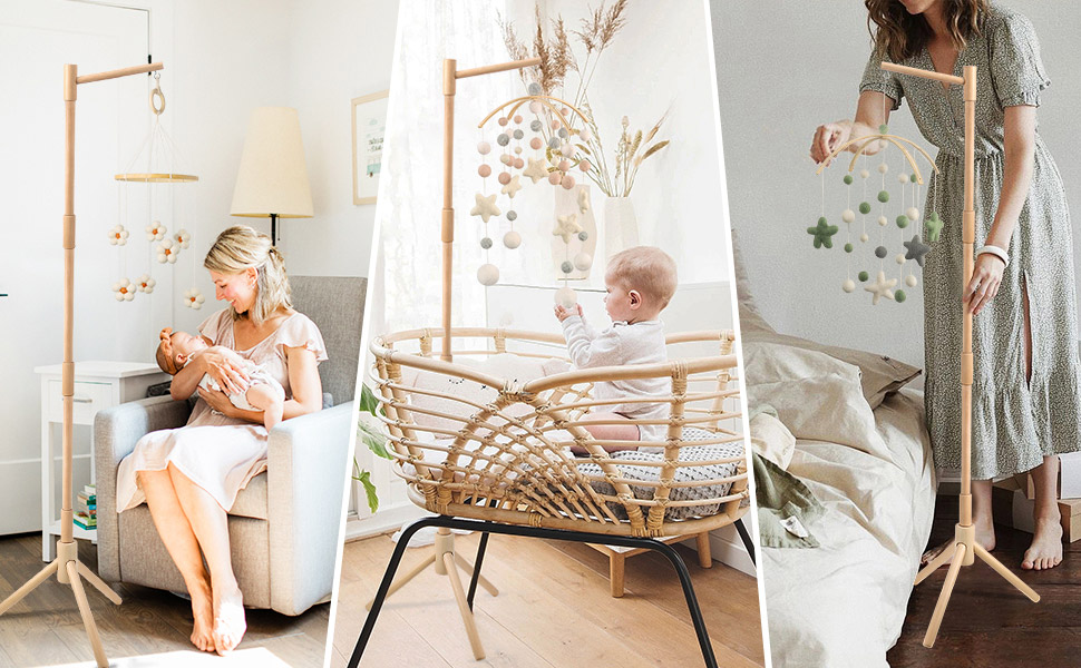 Floor Standing Crib Mobile Arm 57.8 Inch Mobile Arm for