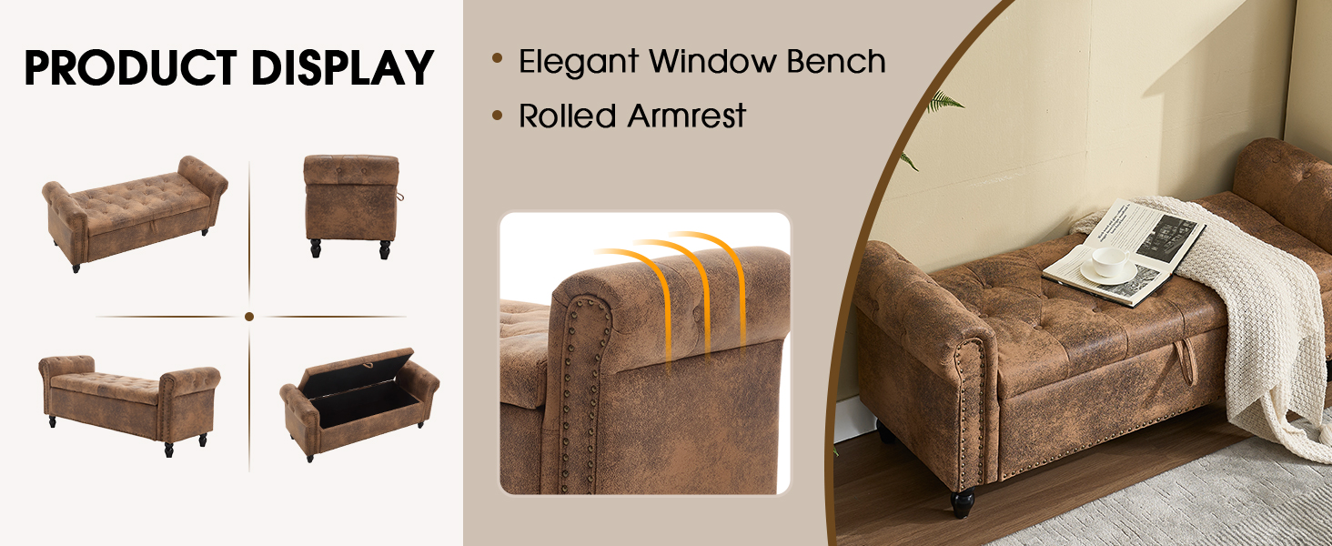 Storage Ottoman Bench
