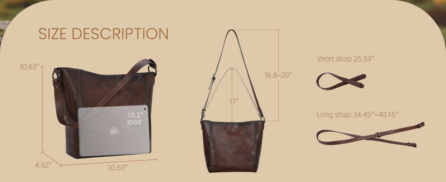 Iswee Leather Purses for Women Shoulder Bag Designer Hobo