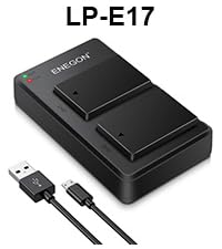 Amazon | ENEGON LP-E17 互換 バッテリー2個 マイクロUSB