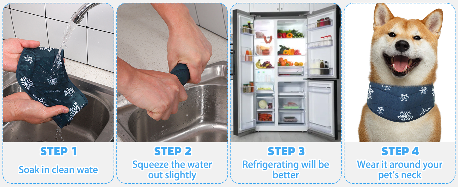 dog cooling bandanas