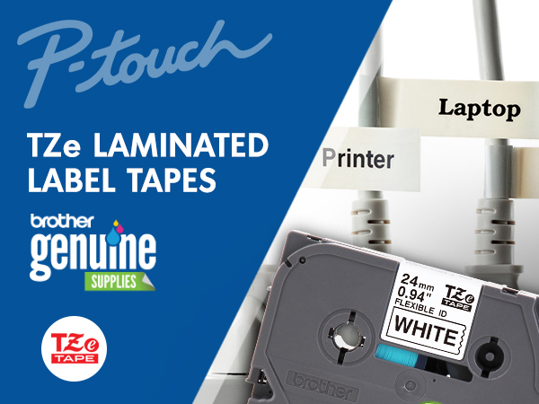 Amazon.com: Brother Genuine P-touch TZE-FX251 Tape, 1