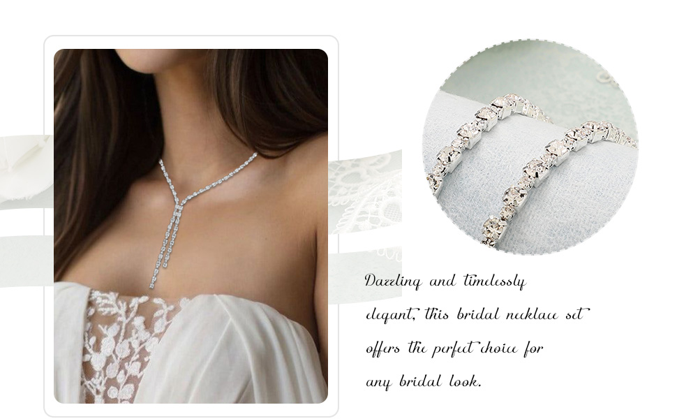 bridal necklace set for wedding silver bridal sets for women necklace wedding jewelry sets women