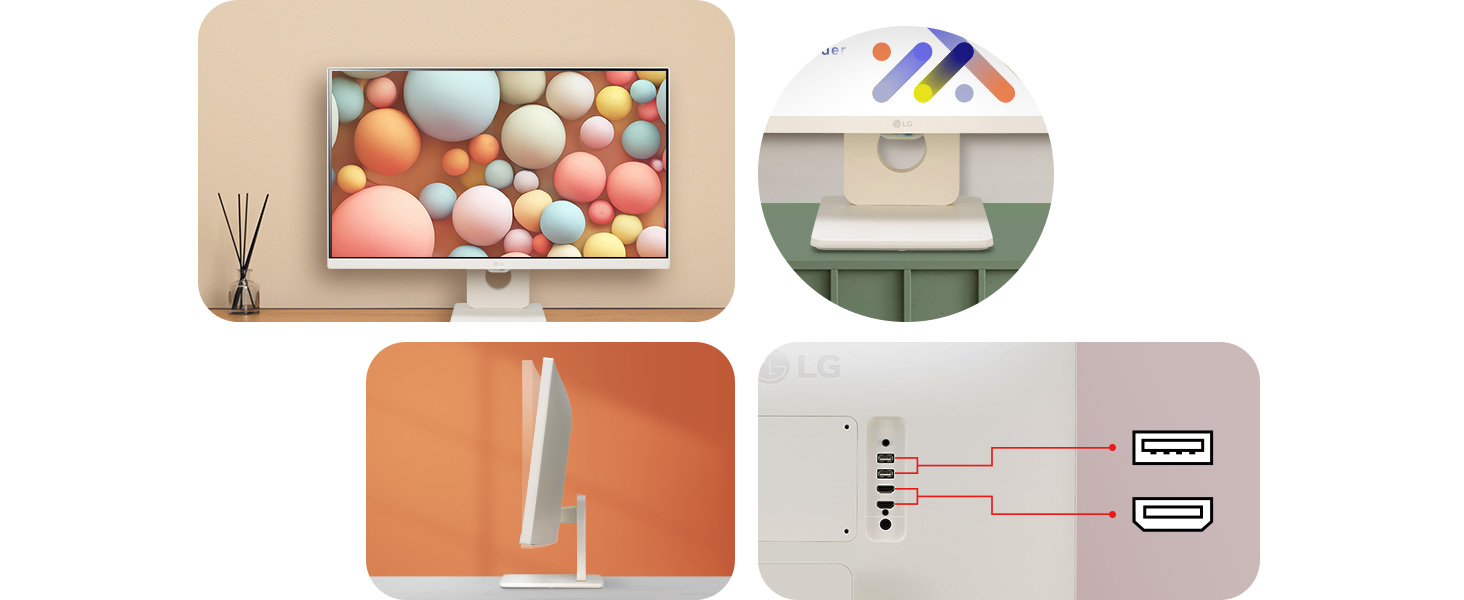 LG 62 cm (24) Full HD IPS Smart Display Monitor, webOS, ThinQ Home Dashboard , Magic Remote