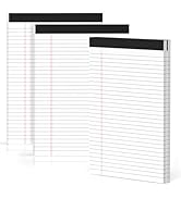 Legal Pads 8.5 x 11 Note Pads 8.5 x 11.75 Inch Notepad 4 Pack of Writing Pads Wide Ruled Lined Pa...