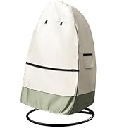 Sobana Waterproof Egg Chair Cover with Double Zipper, Outdoor Seat Hanging Egg Chair Cover, 45 x ...