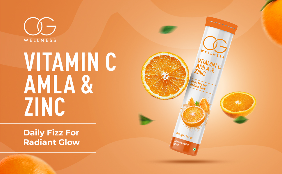 OG Wellness Vitamin C, Amla & Zinc Effervescent Tablets