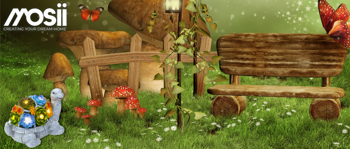 Mosii ecnahted garden ornaments outdoor brand story