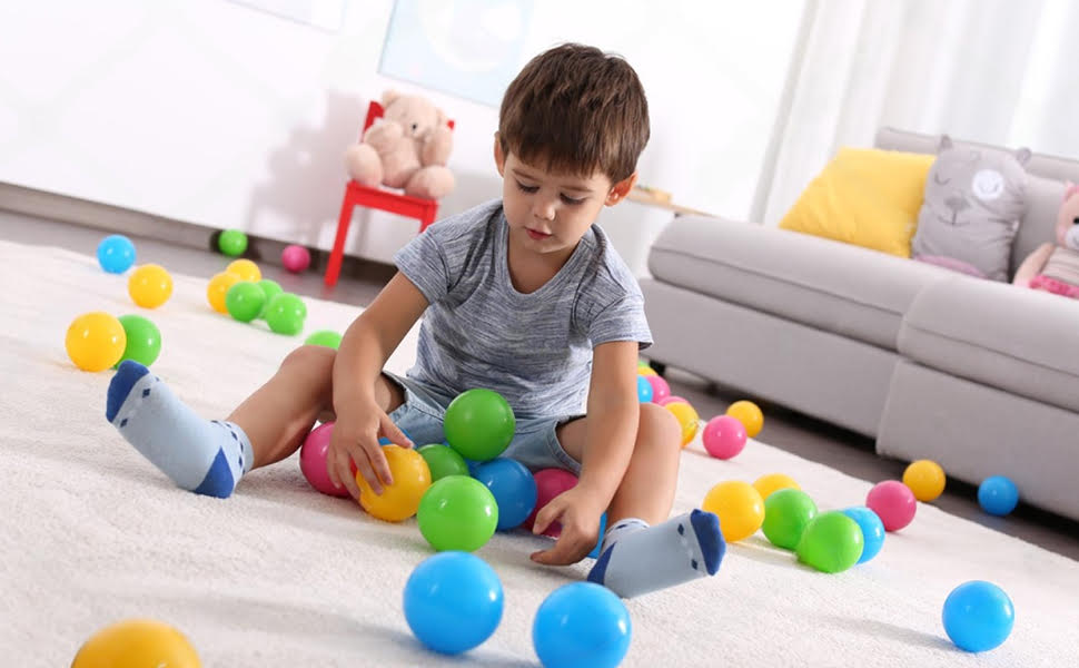 Webby Colourful Kids Pool Fun Balls(7CM)