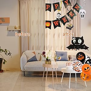 ✨ハロウィングッズ風船 飾りつけ バルーン 壁飾り インテリア 空気入れ付き Amazon | PITHECUS ハロウィン バルーン 空気入れ付 飾り付け 壁