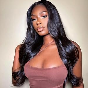13x4 HD Transparent Lace Front Wigs Body Wave Human Hair