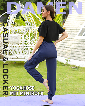 Frauen -Yogamosen mit Rock lang