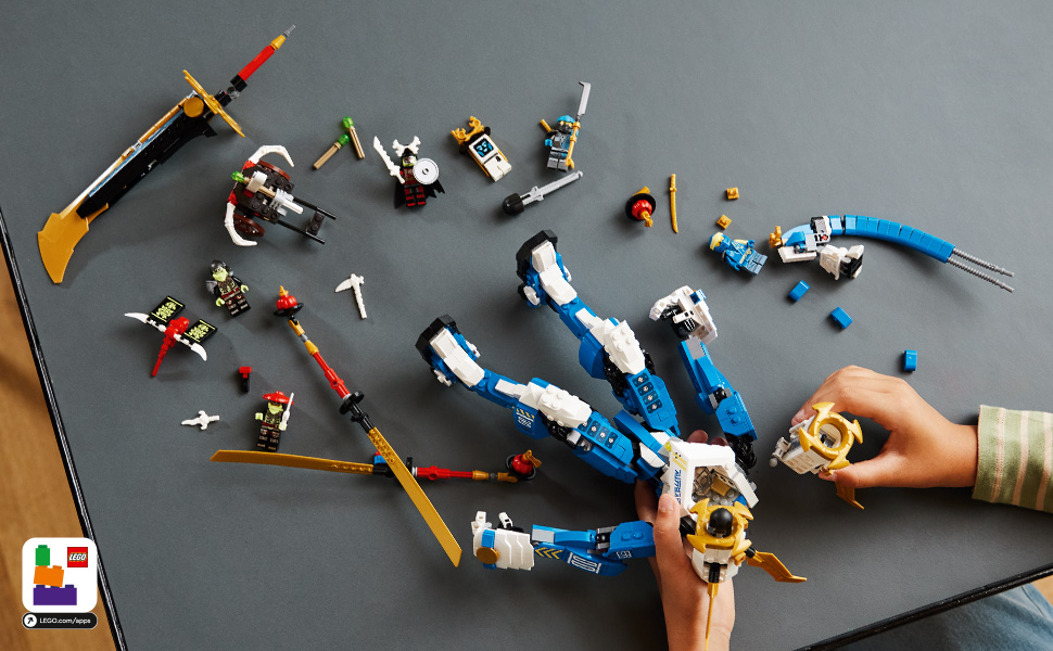 LEGO NINJAGO Robô Titã do Jay 71785; Conjunto de Construção (794