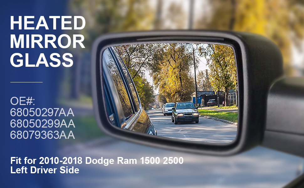 Ram 1500 Side Mirror Glass Replacement www.amazon.com