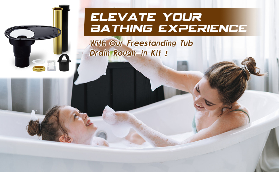 Tongmo Freestanding Bathtub Drain Roughin Kit