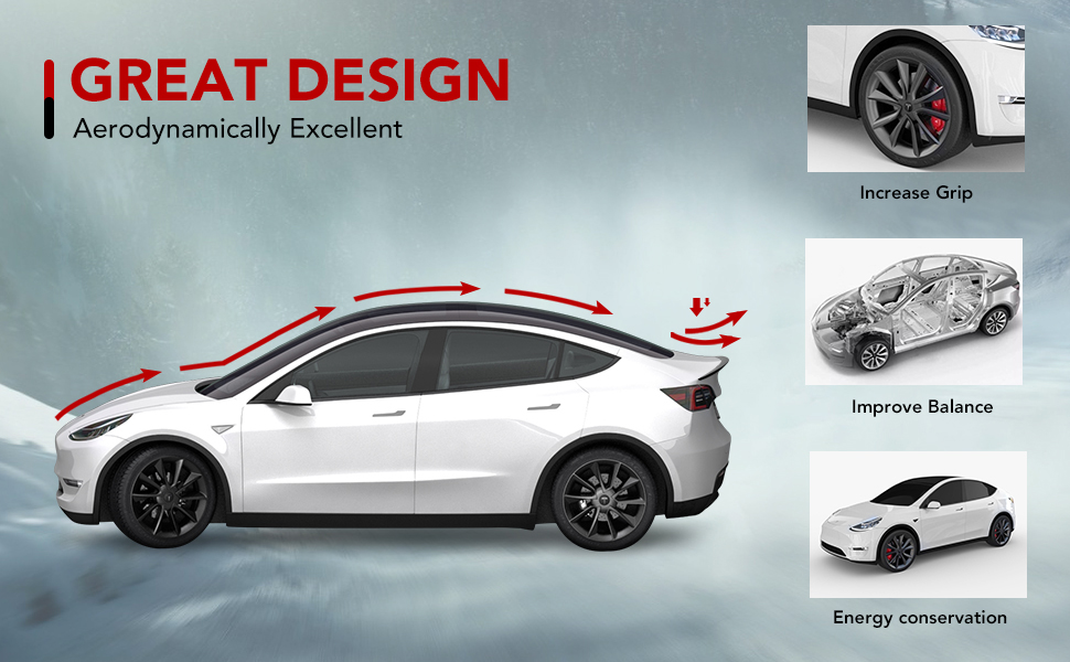 tesla model y Rear Trunk wing 