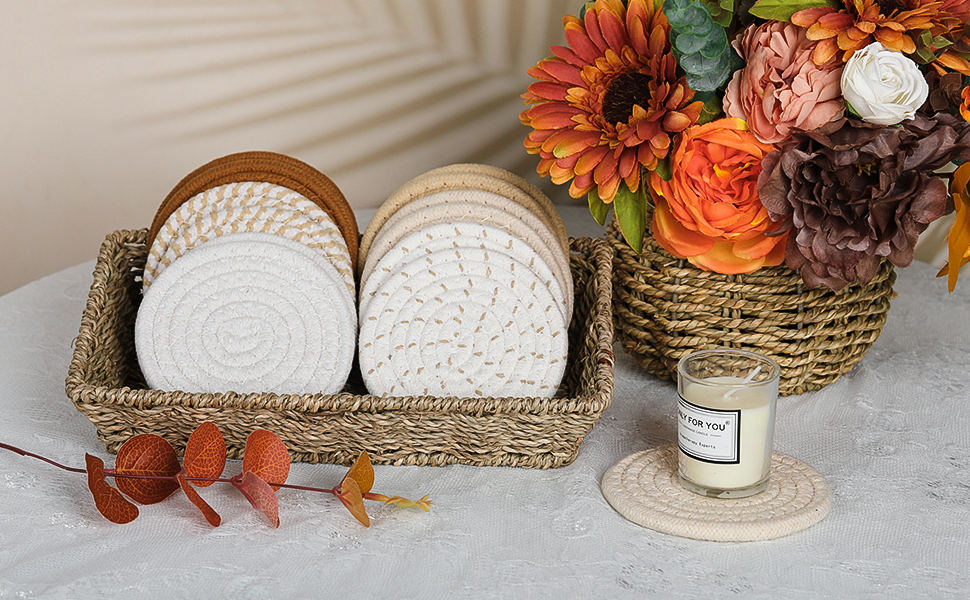 coasters for drinks absorbent seagrass baskets