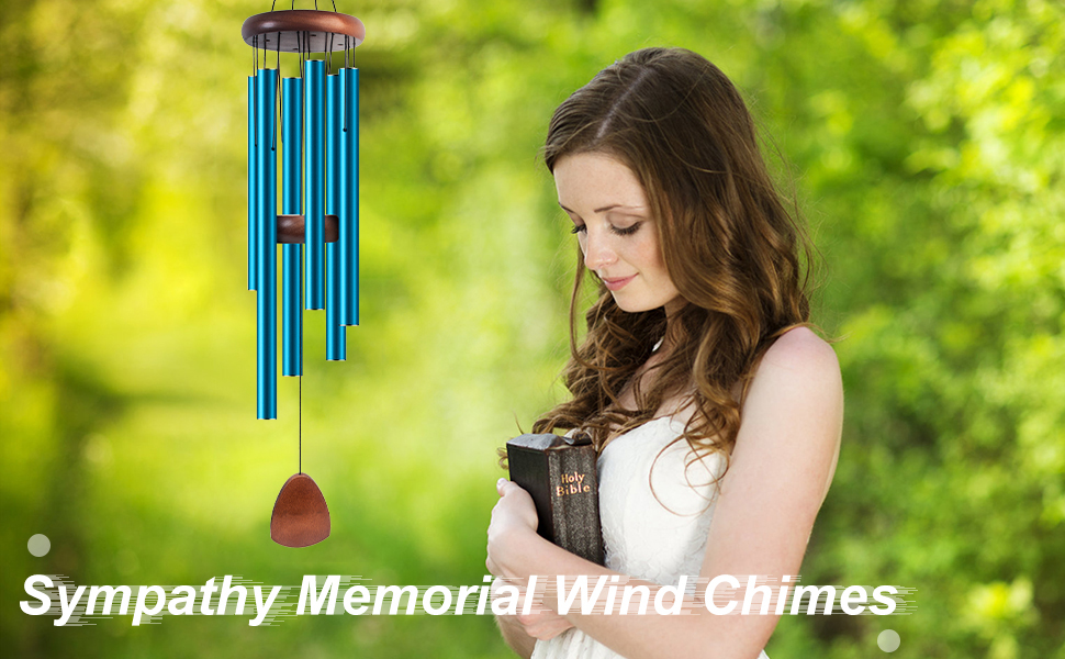 blue wind chimes